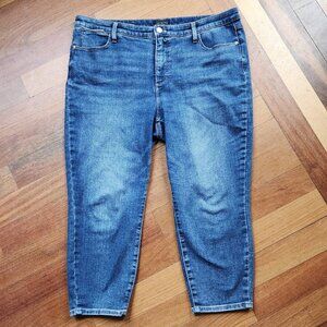 Talbots Medium Wash Denim Crop Jeans Size 16 Petite